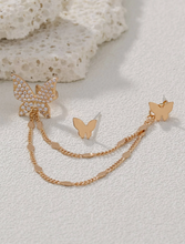 Charger l'image dans la galerie, Boucles d'Oreilles Scintillantes Éclat Papillon