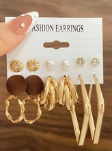 Charger l'image dans la galerie, Boucles d'Oreilles Ornées de Perles Synthétiques