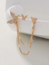 Charger l'image dans la galerie, Boucles d'Oreilles Scintillantes Éclat Papillon