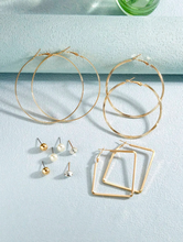 Charger l'image dans la galerie, Boucles d'Oreilles Élégantes Ornées de Strass Scintillants et de Fausse Perle