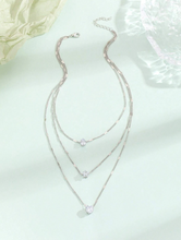 Charger l'image dans la galerie, Collier Étoile Scintillante avec Zircon Cubique et Pendentif Cœur