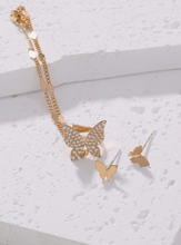 Charger l'image dans la galerie, Boucles d'Oreilles Scintillantes Éclat Papillon