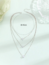 Charger l'image dans la galerie, Collier Étoile Scintillante avec Zircon Cubique et Pendentif Cœur