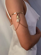 Charger l'image dans la galerie, Brassard Feuille et Bracelet à Franges