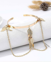 Charger l'image dans la galerie, Brassard Feuille et Bracelet à Franges