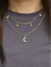 Charger l&#39;image dans la galerie, Élégant Collier Double Couche Étoile et Lune
