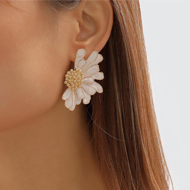 Boucles d'oreilles en Forme de Fleur