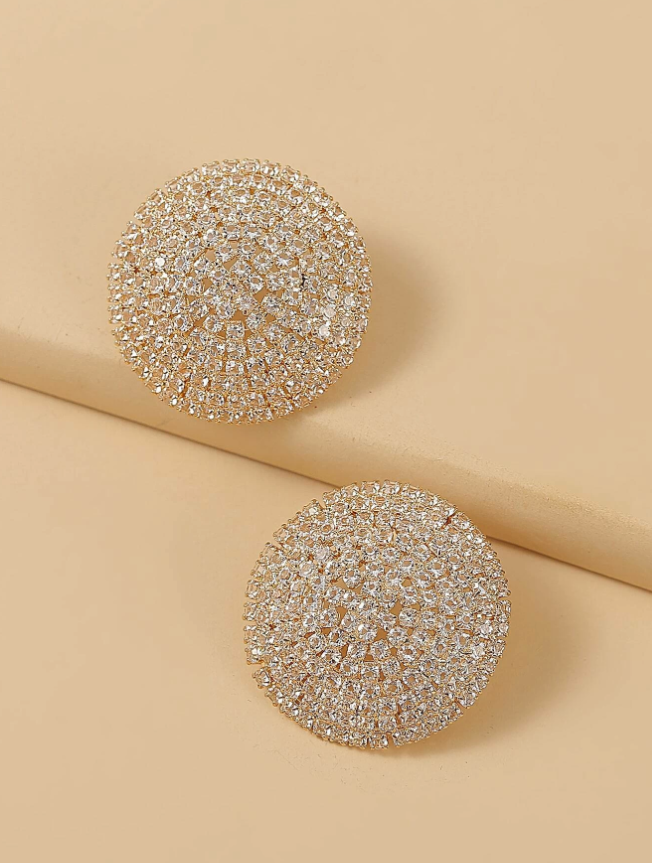 Boucles d'oreilles ornées de strass